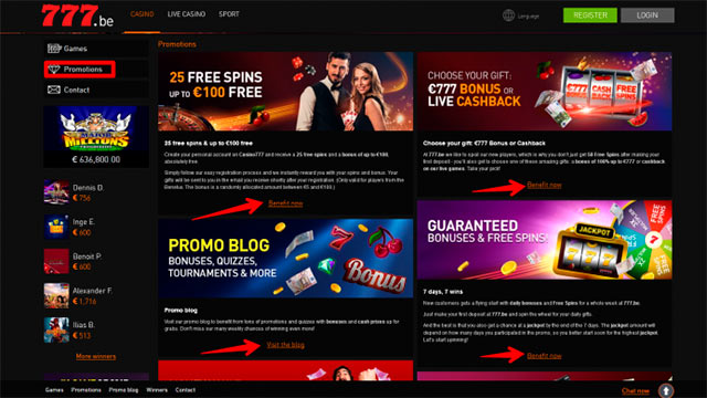 casino777 deposit
